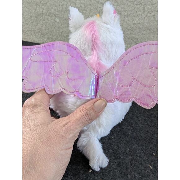 Mattel Barbie Pets Unicorn Plush 7" White Pink Stuffed Animal Toy Just Play 2020 - Picture 4 of 6